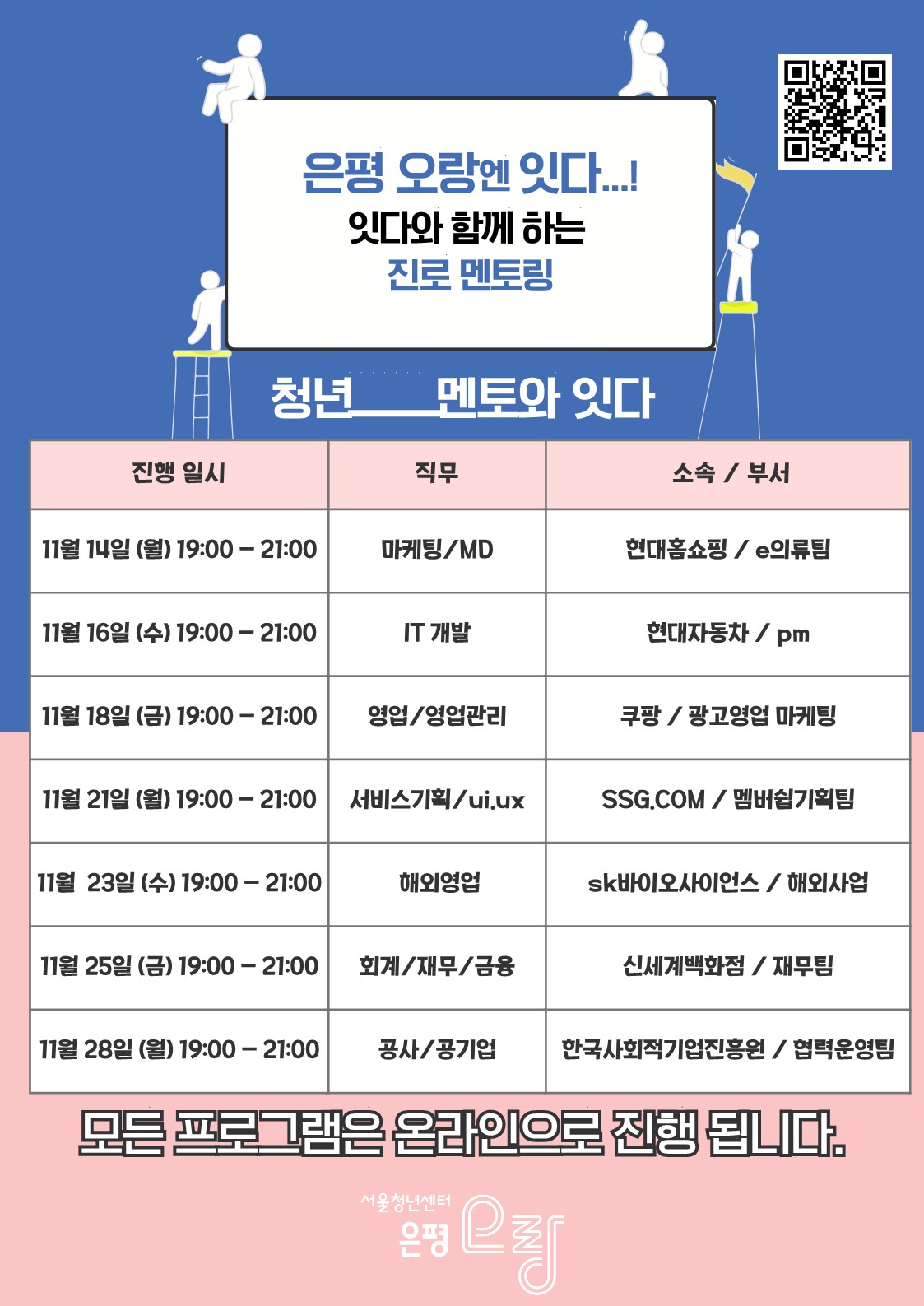 잇다와 함께 하는 진로 멘토링 포스터