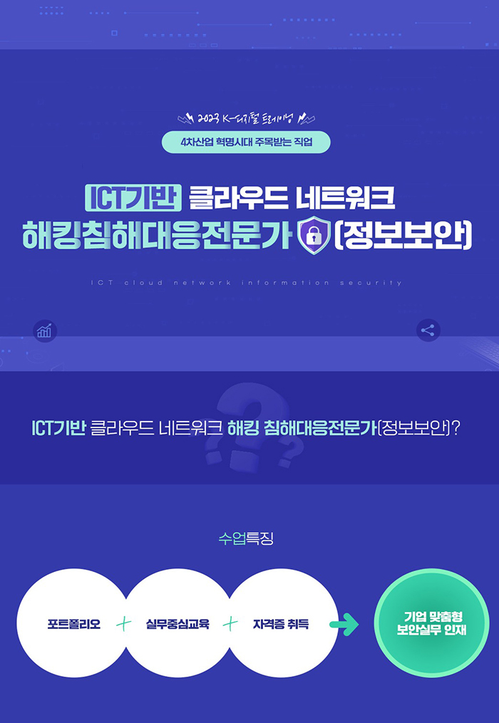 [정보보안] 모의해킹 / 침해대응 전문가 취업캠프 포스터