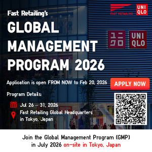 【UNIQLO】 GLOBAL MANAGEMENT PROGRAM(GMP) 2026