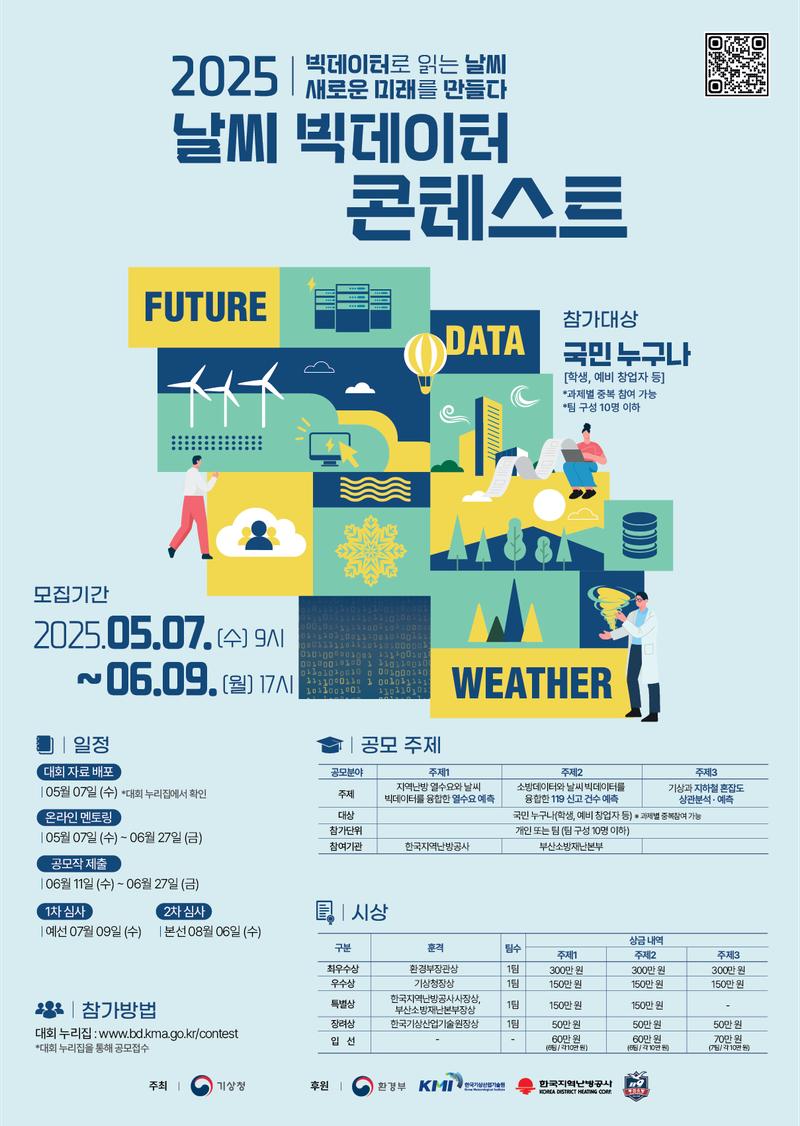 2025 날씨 빅데이터 콘테스트 포스터