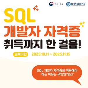 SQL 개발자 자격증(SQLD)취득 과정