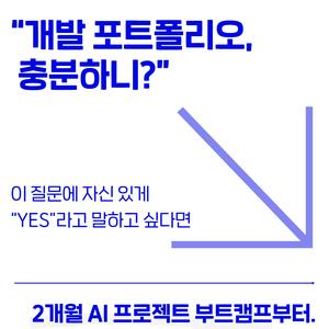 빅테크 기업 개발팀장에게 직접 업무지시를 받으며 진행하는 AI서비스 개발 프로젝트 단기완성