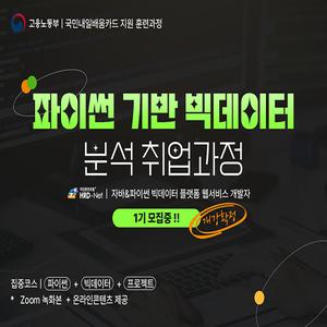파이썬 기반 빅데이터 분석 취업 과정