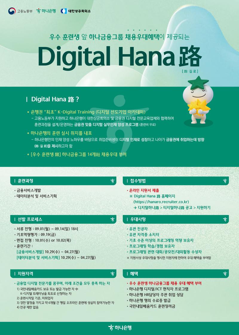 [하나은행] 디지털 하나로 Digital Hana 路 포스터
