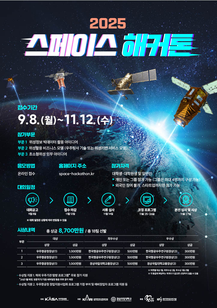 2025 스페이스 해커톤 포스터