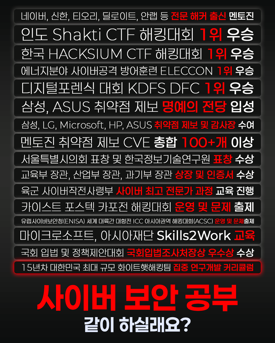 💥필드 최상위 포식자들의 실전해킹💥[빡공팟 3기 공격편]-웹/시스템버그헌팅, 레드팀 포스터