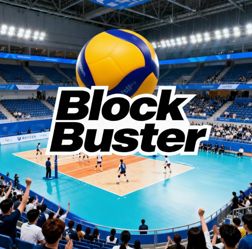 📢 [대학생 배구 관람]  <🏐 Block Buster> 포스터