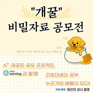 이널싱 개꿀 비밀자료 공모전