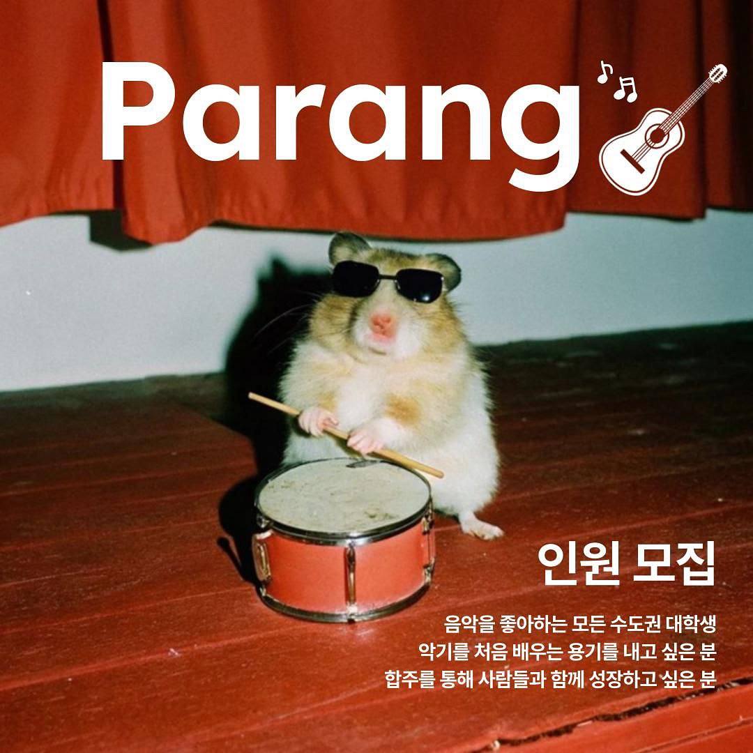 밴드 연합 모임 “파랑” 1.5기 신규 모집합니다! 포스터