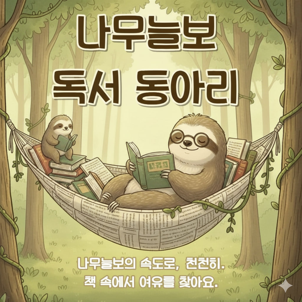 나무늘보 독서동아리 2기 모집 포스터