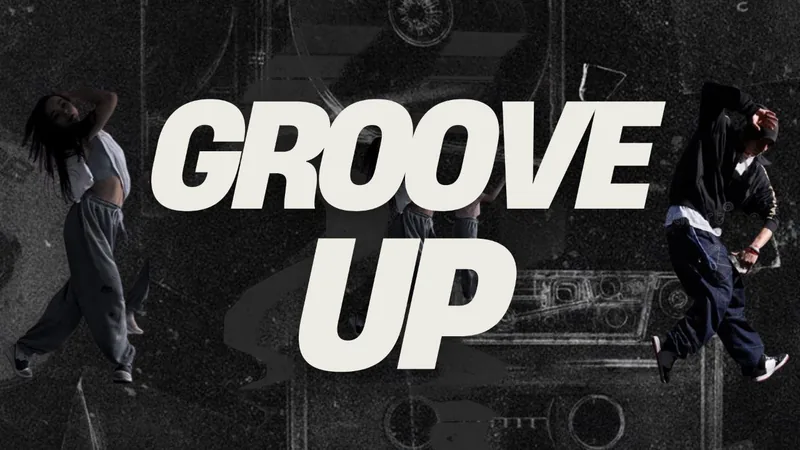 GROOVE UP 댄스 동아리 포스터