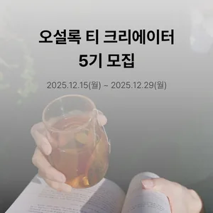 오설록 티 크리에이터 5기