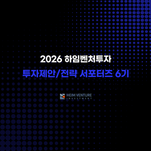 하임벤처투자 투자제안/전략 서포터즈 6기