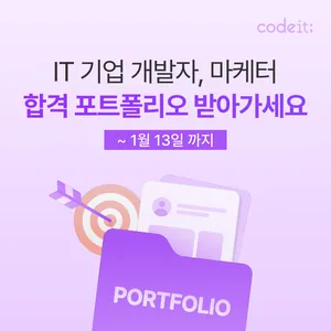 IT 기업 신입 합격 포트폴리오 받아가세요! (마케터, 개발자, 콘텐츠 코디네이터)