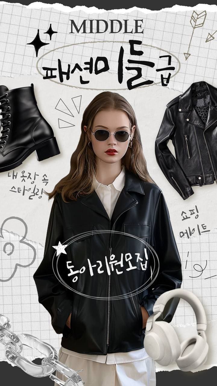 오늘 뭐입지?! 패션 미들급 동아리원 모집 포스터