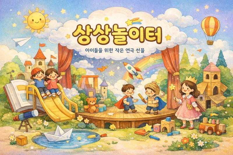 [연극봉사동아리] 상상놀이터 포스터